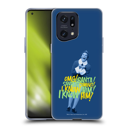 Elf Movie Graphics 2 Santa I Know Him Soft Gel Case for OPPO Find X5 Pro