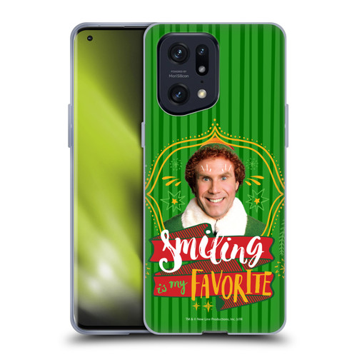 Elf Movie Graphics 2 Smiling Is My favorite Soft Gel Case for OPPO Find X5 Pro
