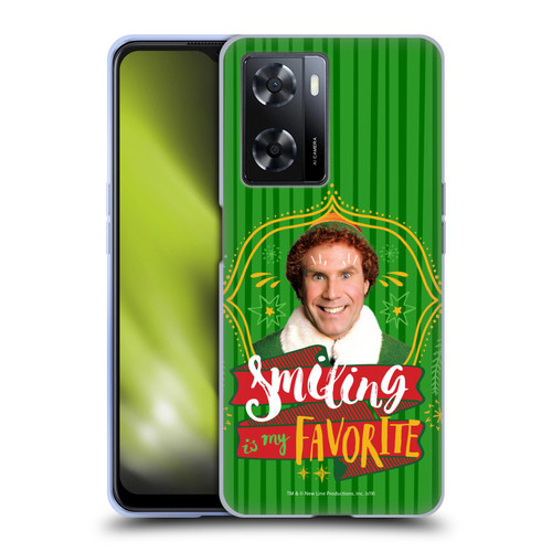 Elf Movie Graphics 2 Smiling Is My favorite Soft Gel Case for OPPO A57s