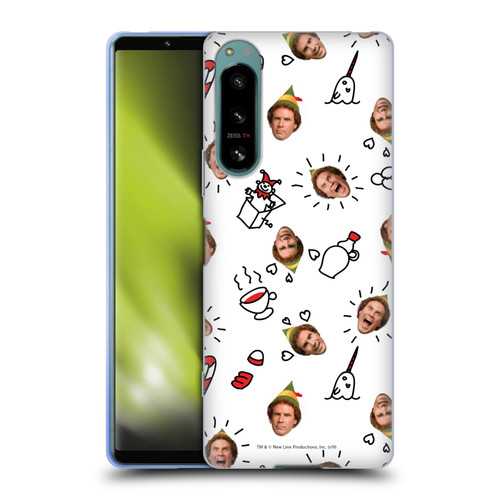 Elf Movie Graphics 2 Buddy Face Pattern Soft Gel Case for Sony Xperia 5 IV