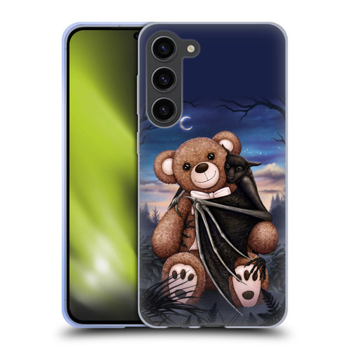 Sarah Richter Animals Bat Cuddling A Toy Bear Soft Gel Case for Samsung Galaxy S23+ 5G