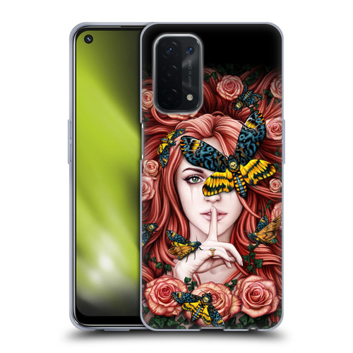 Sarah Richter Fantasy Silent Girl With Red Hair Soft Gel Case for OPPO A54 5G