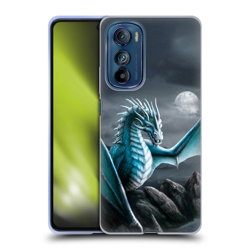 Sarah Richter Fantasy Creatures Blue Water Dragon Soft Gel Case for Motorola Edge 30