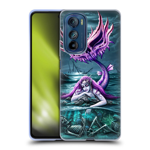 Sarah Richter Gothic Mermaid With Skeleton Pirate Soft Gel Case for Motorola Edge 30