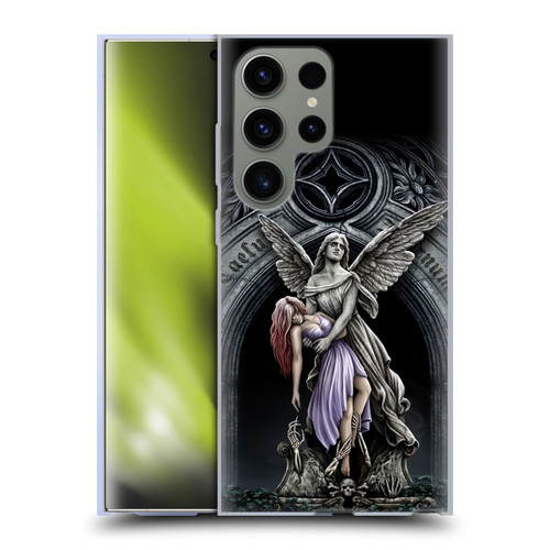 Sarah Richter Gothic Stone Angel With Skull Soft Gel Case for Samsung Galaxy S23 Ultra 5G