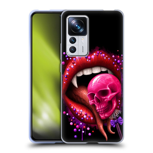 Sarah Richter Skulls Red Vampire Candy Lips Soft Gel Case for Xiaomi 12T Pro