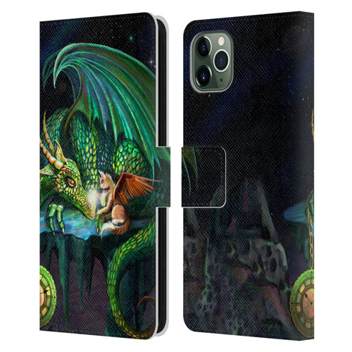 Rose Khan Dragons Green Time Leather Book Wallet Case Cover For Apple iPhone 11 Pro Max