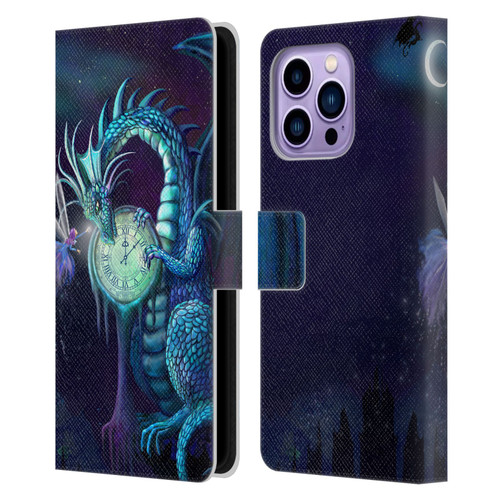 Rose Khan Dragons Blue Time Leather Book Wallet Case Cover For Apple iPhone 14 Pro Max