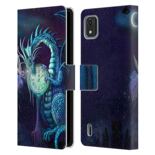 Rose Khan Dragons Blue Time Leather Book Wallet Case Cover For Nokia C2 2nd Edition