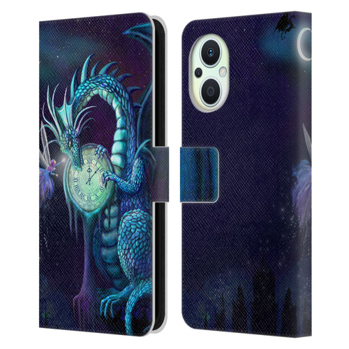 Rose Khan Dragons Blue Time Leather Book Wallet Case Cover For OPPO Reno8 Lite