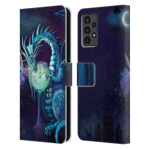 Rose Khan Dragons Blue Time Leather Book Wallet Case Cover For Samsung Galaxy A13 (2022)