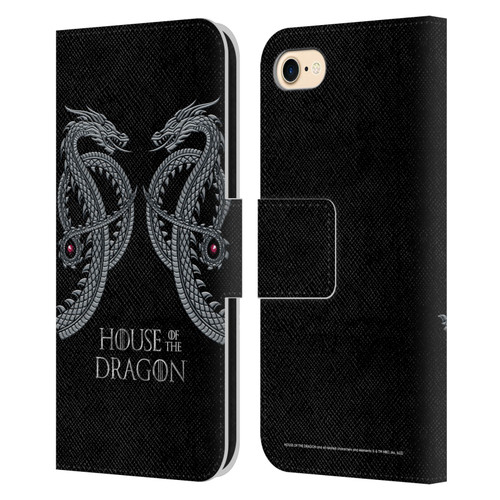 House Of The Dragon: Television Series Graphics Dragon Leather Book Wallet Case Cover For Apple iPhone 7 / 8 / SE 2020 & 2022