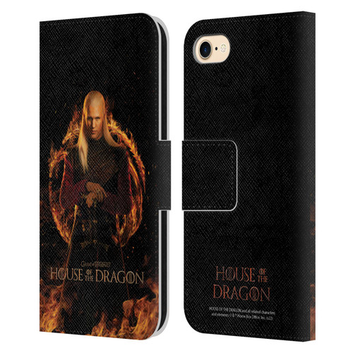 House Of The Dragon: Television Series Key Art Daemon Leather Book Wallet Case Cover For Apple iPhone 7 / 8 / SE 2020 & 2022