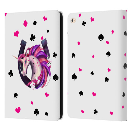 Rose Khan Unicorn Horseshoe Pink And Purple Leather Book Wallet Case Cover For Apple iPad Air 2 (2014)