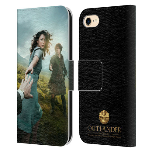 Outlander Key Art Season 1 Poster Leather Book Wallet Case Cover For Apple iPhone 7 / 8 / SE 2020 & 2022