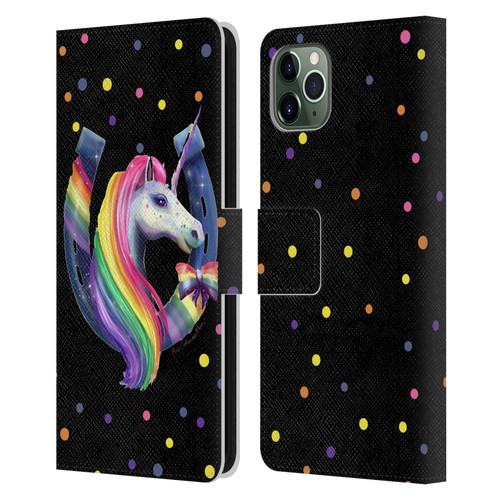 Rose Khan Unicorn Horseshoe Rainbow Leather Book Wallet Case Cover For Apple iPhone 11 Pro Max