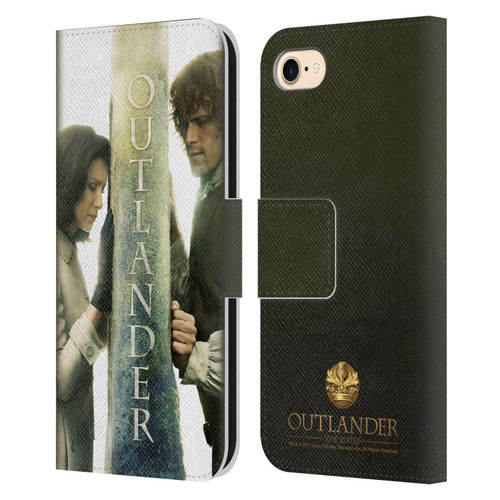 Outlander Key Art Season 3 Poster Leather Book Wallet Case Cover For Apple iPhone 7 / 8 / SE 2020 & 2022