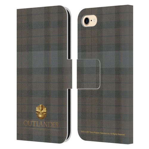 Outlander Tartans Plaid Leather Book Wallet Case Cover For Apple iPhone 7 / 8 / SE 2020 & 2022