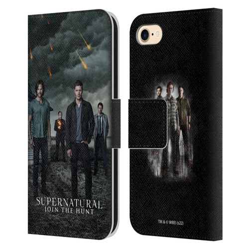 Supernatural Key Art Season 12 Group Leather Book Wallet Case Cover For Apple iPhone 7 / 8 / SE 2020 & 2022