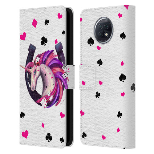 Rose Khan Unicorn Horseshoe Pink And Purple Leather Book Wallet Case Cover For Xiaomi Redmi Note 9T 5G