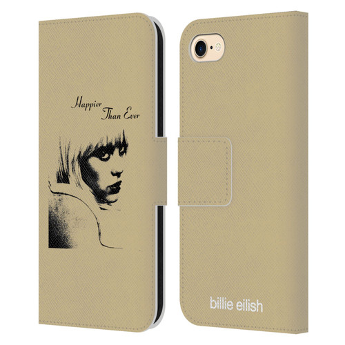 Billie Eilish Happier Than Ever Album Image Leather Book Wallet Case Cover For Apple iPhone 7 / 8 / SE 2020 & 2022