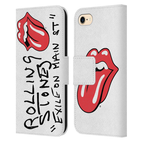 The Rolling Stones Albums Exile On Main St. Leather Book Wallet Case Cover For Apple iPhone 7 / 8 / SE 2020 & 2022