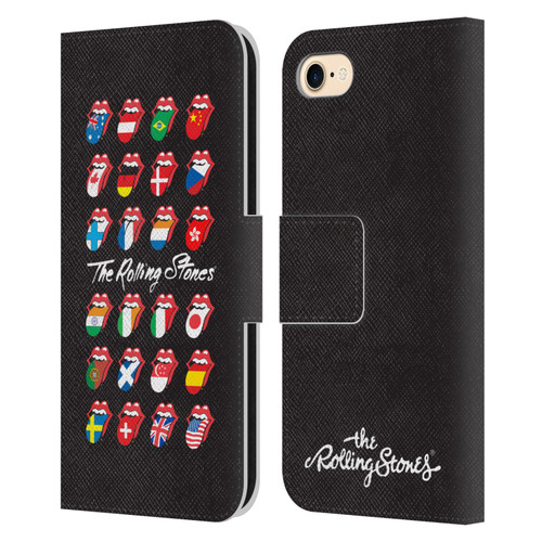 The Rolling Stones Licks Collection Flag Poster Leather Book Wallet Case Cover For Apple iPhone 7 / 8 / SE 2020 & 2022