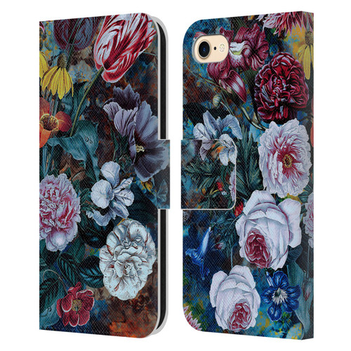 Riza Peker Florals Full Bloom Leather Book Wallet Case Cover For Apple iPhone 7 / 8 / SE 2020 & 2022