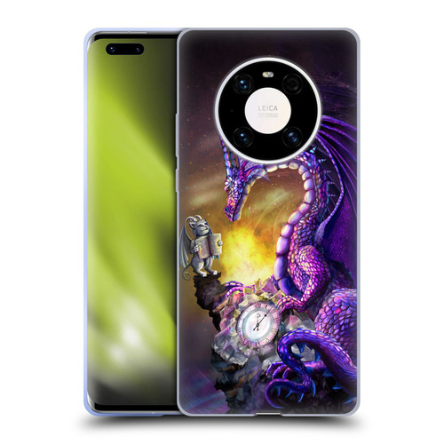 Rose Khan Dragons Purple Time Soft Gel Case for Huawei Mate 40 Pro 5G