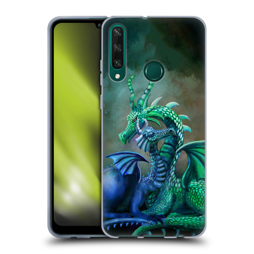 Rose Khan Dragons Green And Blue Soft Gel Case for Huawei Y6p