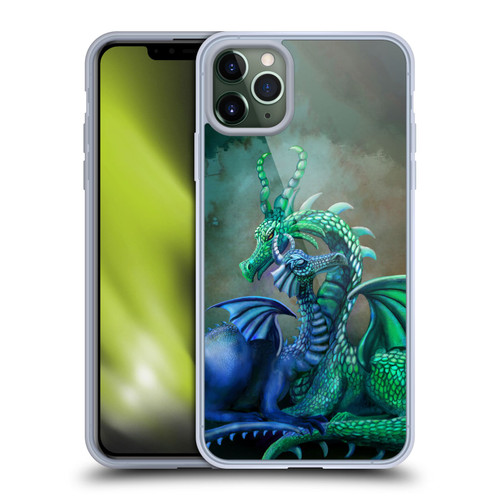 Rose Khan Dragons Green And Blue Soft Gel Case for Apple iPhone 11 Pro Max