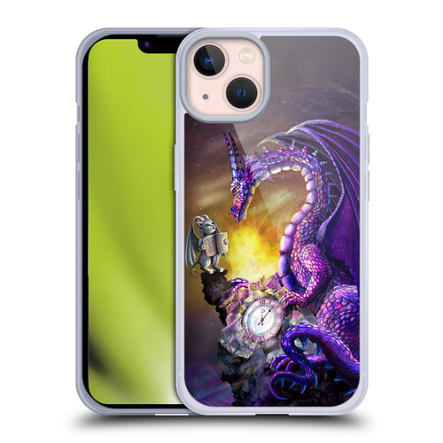 Rose Khan Dragons Purple Time Soft Gel Case for Apple iPhone 13
