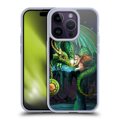 Rose Khan Dragons Green Time Soft Gel Case for Apple iPhone 14 Pro
