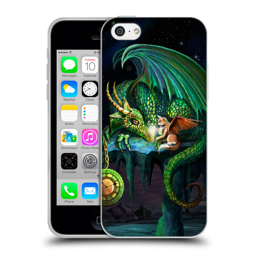 Rose Khan Dragons Green Time Soft Gel Case for Apple iPhone 5c