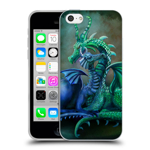 Rose Khan Dragons Green And Blue Soft Gel Case for Apple iPhone 5c