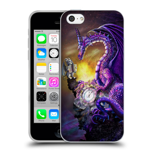 Rose Khan Dragons Purple Time Soft Gel Case for Apple iPhone 5c