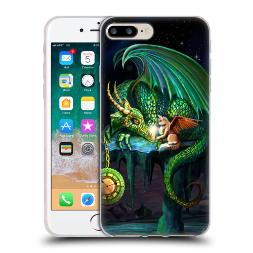 Rose Khan Dragons Green Time Soft Gel Case for Apple iPhone 7 Plus / iPhone 8 Plus