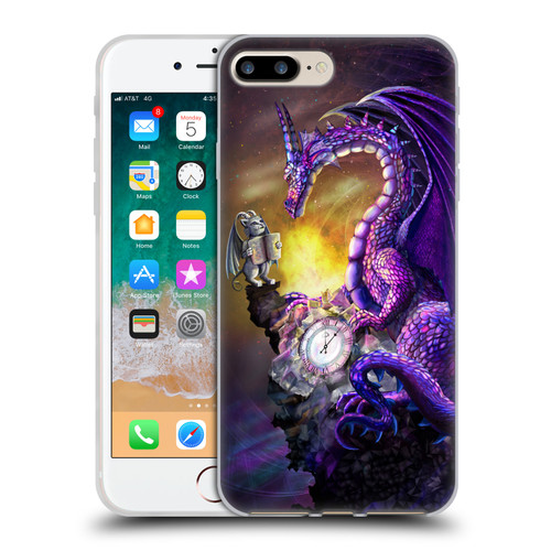 Rose Khan Dragons Purple Time Soft Gel Case for Apple iPhone 7 Plus / iPhone 8 Plus
