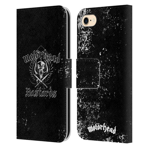 Motorhead Album Covers Bastards Leather Book Wallet Case Cover For Apple iPhone 7 / 8 / SE 2020 & 2022