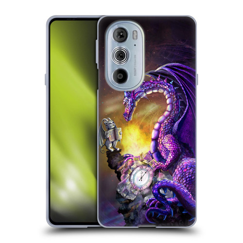 Rose Khan Dragons Purple Time Soft Gel Case for Motorola Edge X30