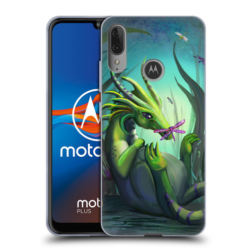 Rose Khan Dragons Baby Green Soft Gel Case for Motorola Moto E6 Plus