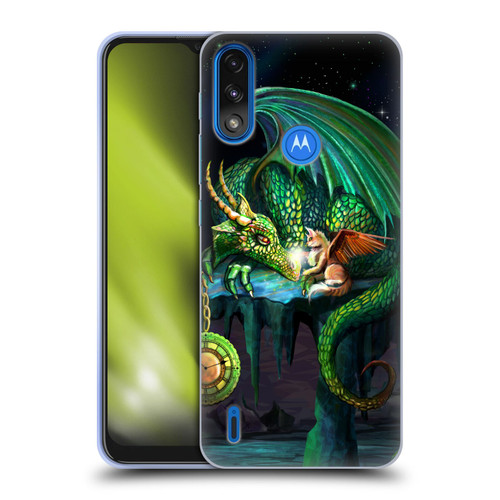 Rose Khan Dragons Green Time Soft Gel Case for Motorola Moto E7 Power / Moto E7i Power