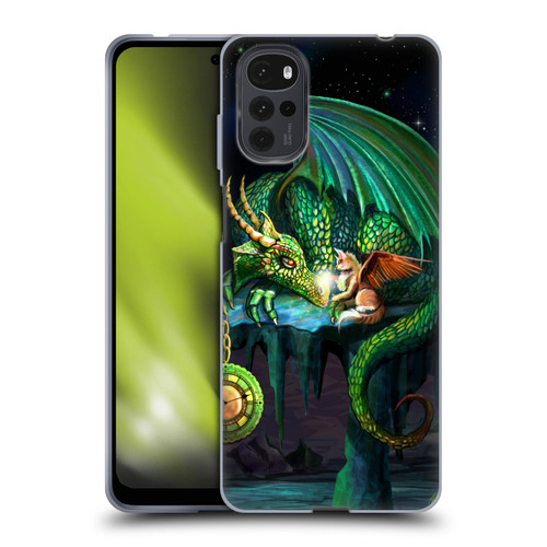 Rose Khan Dragons Green Time Soft Gel Case for Motorola Moto G22