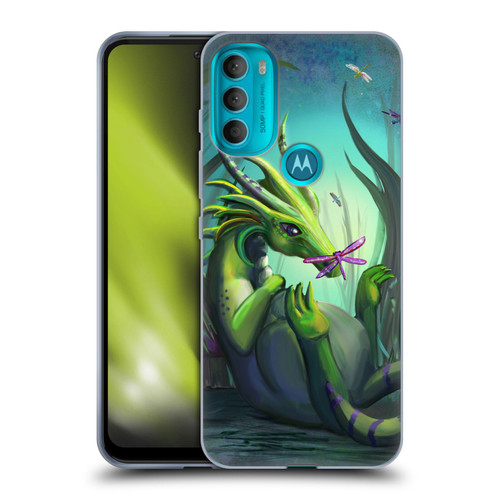 Rose Khan Dragons Baby Green Soft Gel Case for Motorola Moto G71 5G