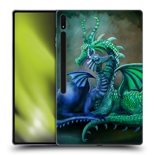 Rose Khan Dragons Green And Blue Soft Gel Case for Samsung Galaxy Tab S8 Ultra