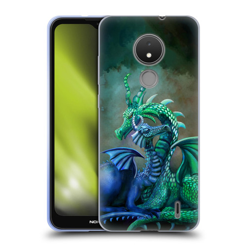 Rose Khan Dragons Green And Blue Soft Gel Case for Nokia C21