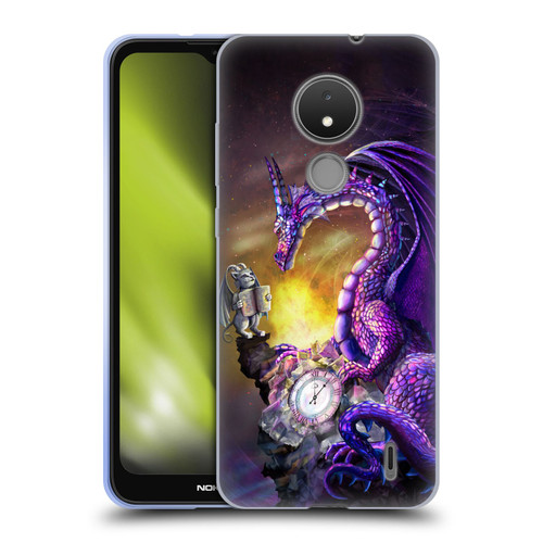 Rose Khan Dragons Purple Time Soft Gel Case for Nokia C21