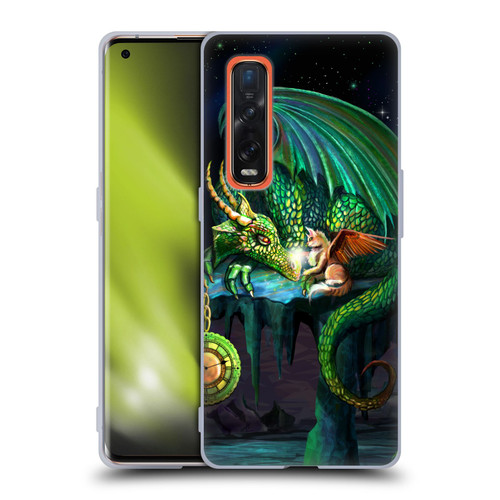 Rose Khan Dragons Green Time Soft Gel Case for OPPO Find X2 Pro 5G