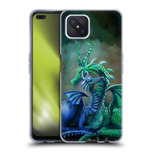 Rose Khan Dragons Green And Blue Soft Gel Case for OPPO Reno4 Z 5G