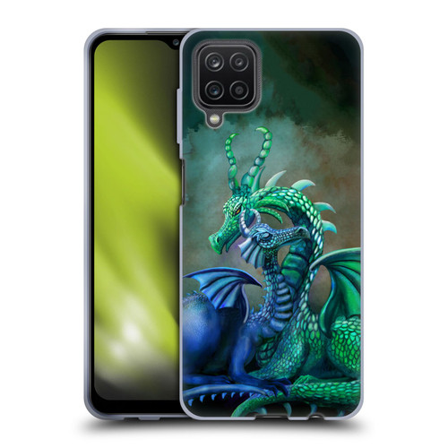 Rose Khan Dragons Green And Blue Soft Gel Case for Samsung Galaxy A12 (2020)